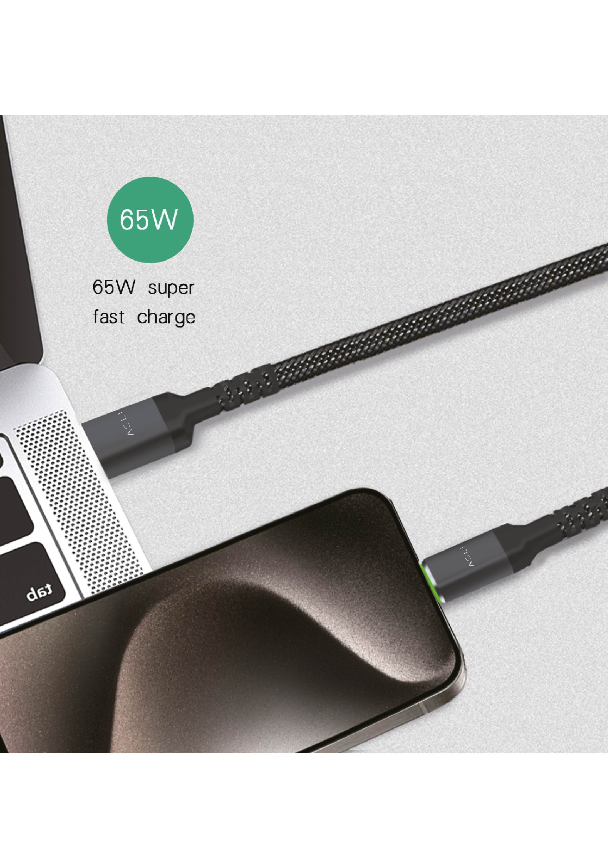 كيبل Power Wire Prime من أسلي جلوبال USB-A إلى USB-C مضفر من النايلون أثنين متر | أسود كيبل Power Wire Prime من أسلي جلوبال USB-A إلى USB-C مضفر من النايلون أثنين متر | أسود